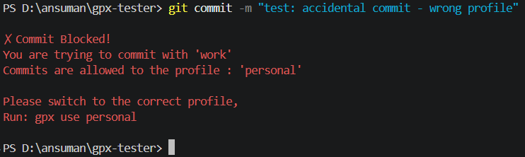 Blocked Commit Output