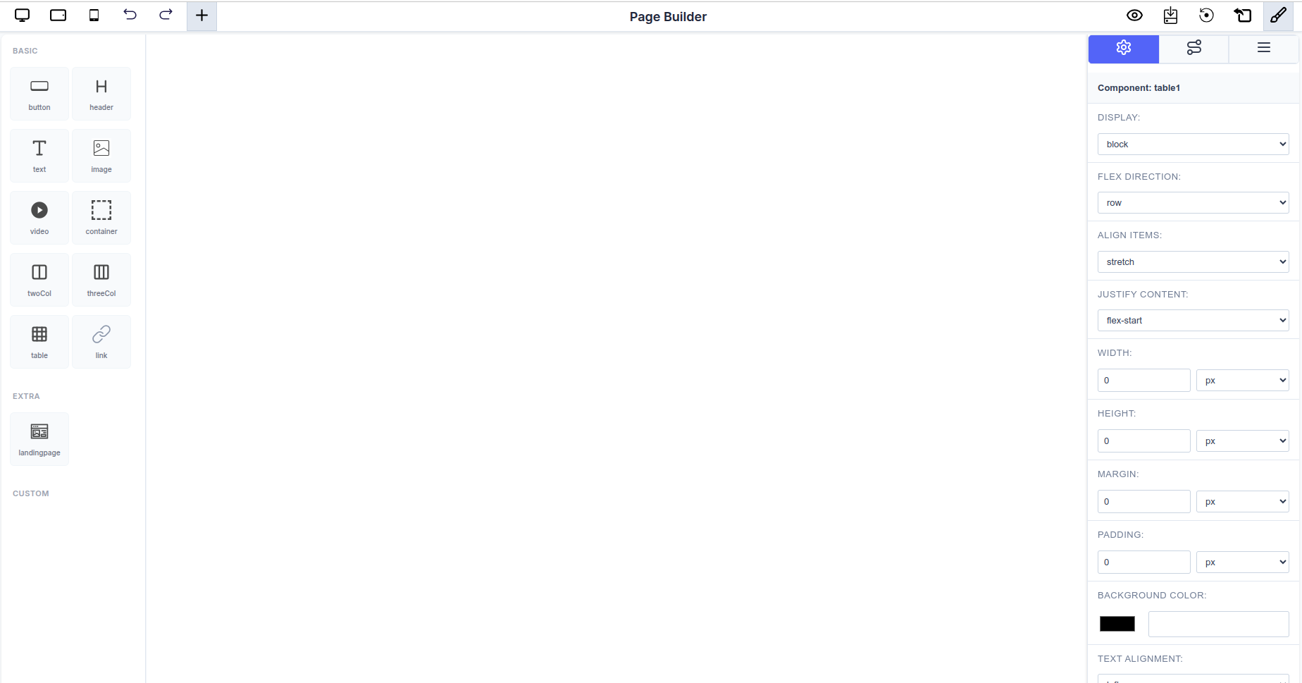 Drag & Drop Page Builder